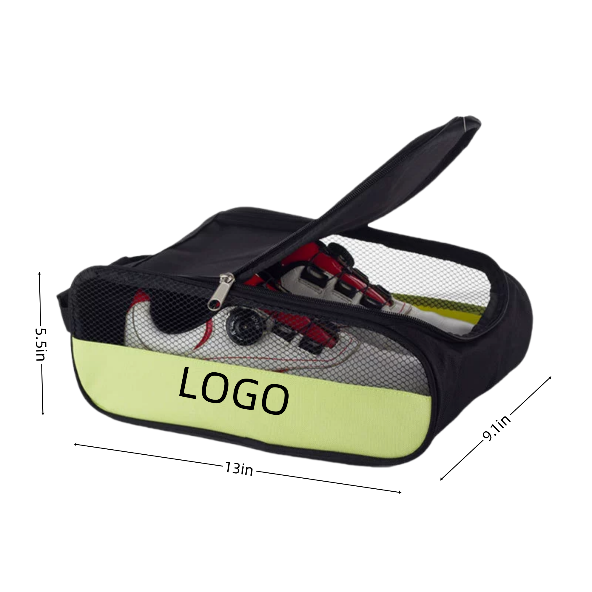 Dustproof,breathable and convenient golf shoe bag 3