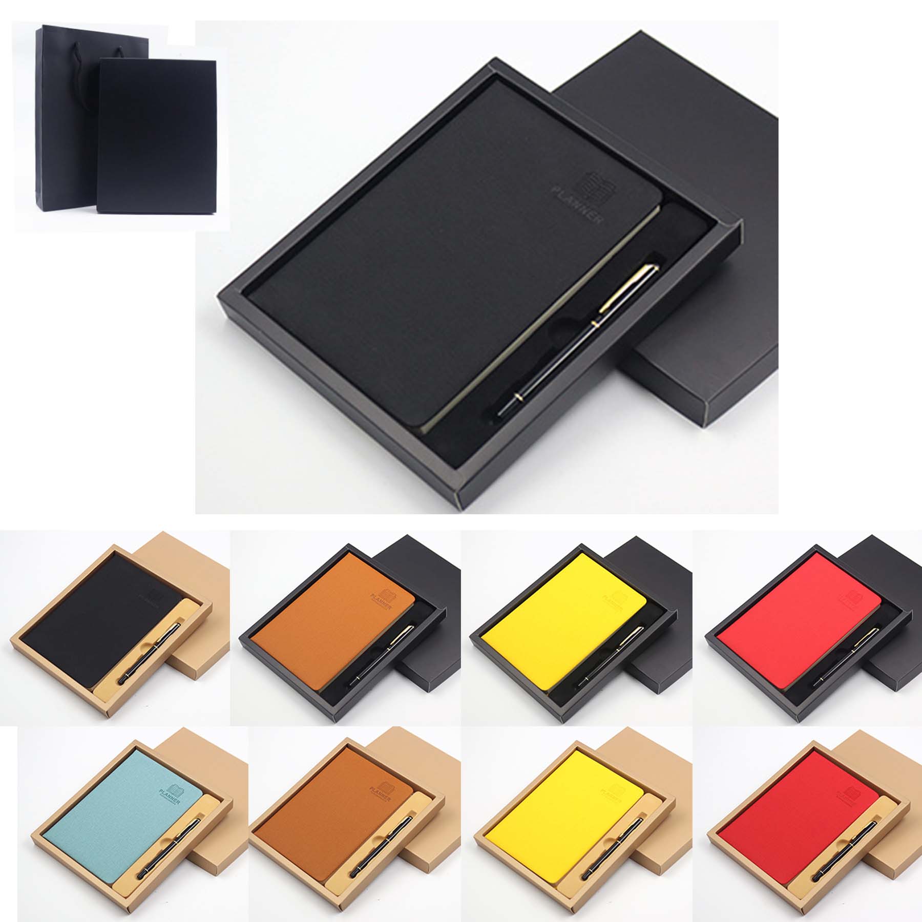 A5 Leather Notebook With Pen Gift Set 2