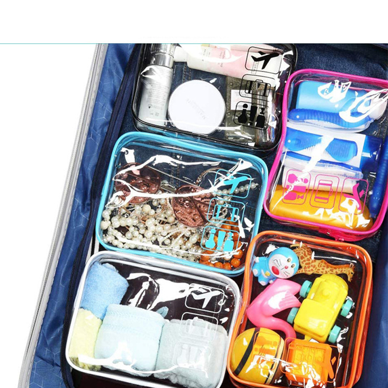 PVC Clear Travel Cosmetic Bag for Women and Men 6