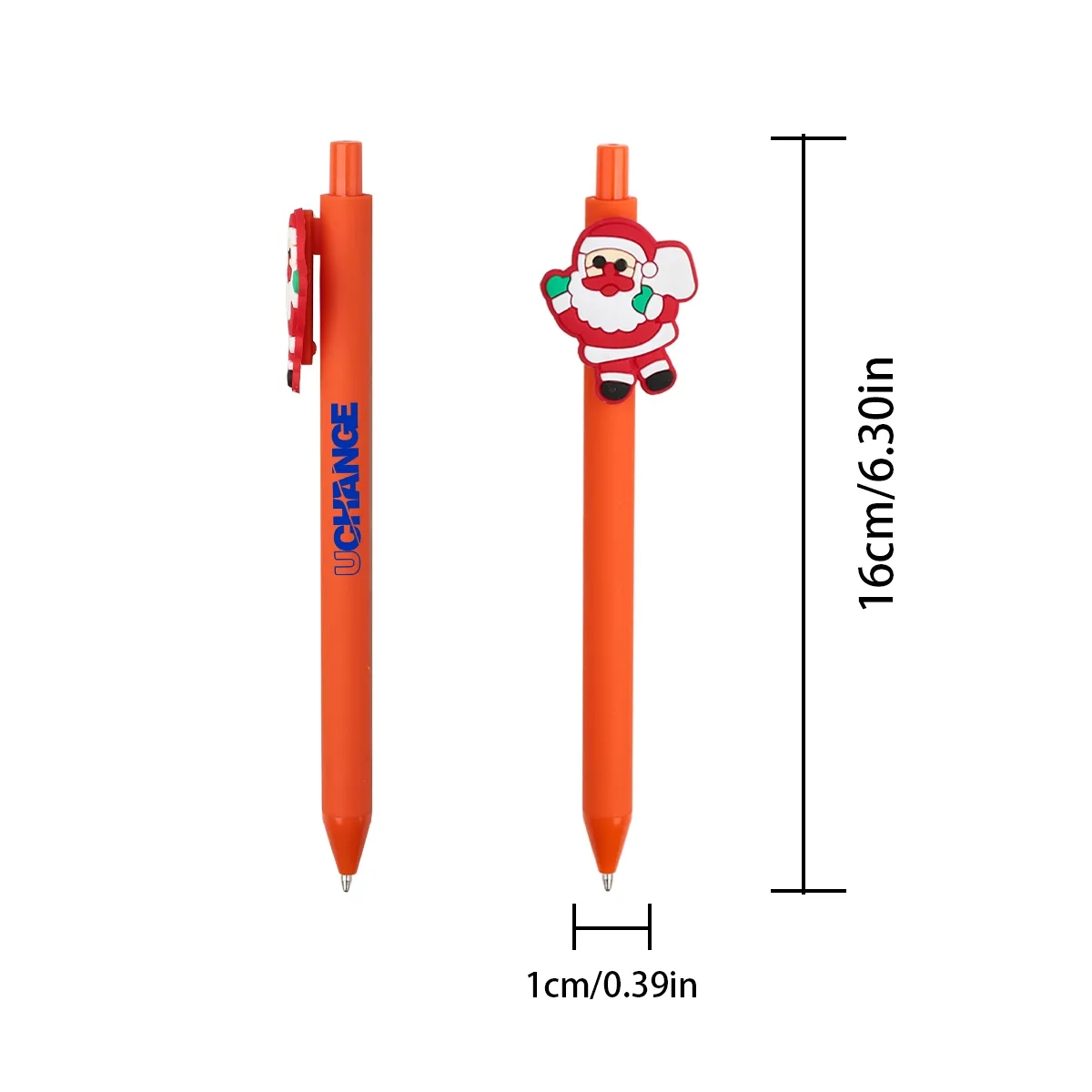 Ballpoint Click Pen With Soft PVC Holiday Topper 1