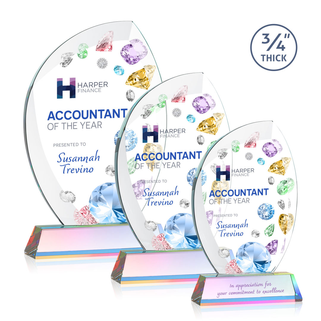 Wichita VividPrint™ Award on Newhaven Base - Prismatic