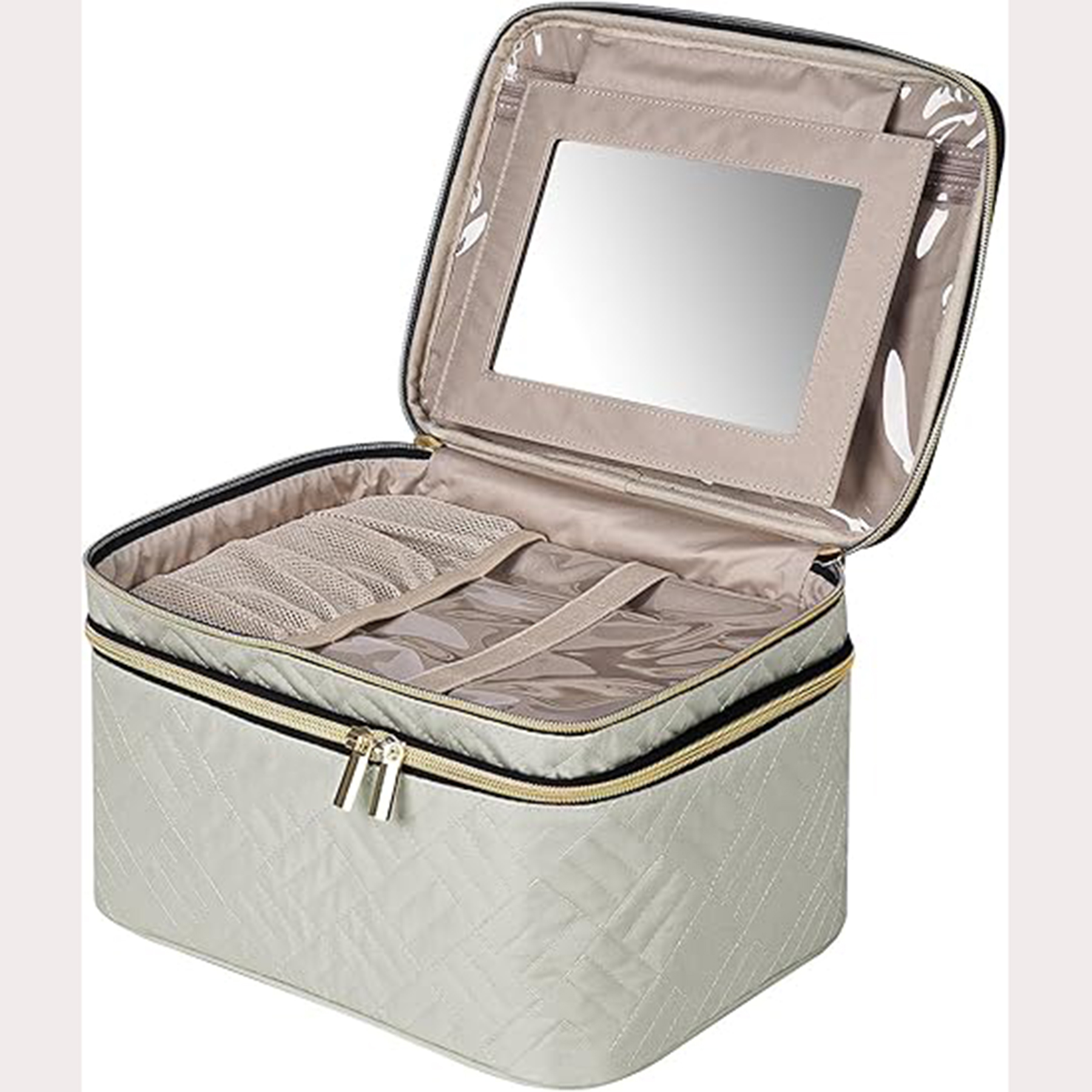Double Layer Travel Makeup Bag Women 13