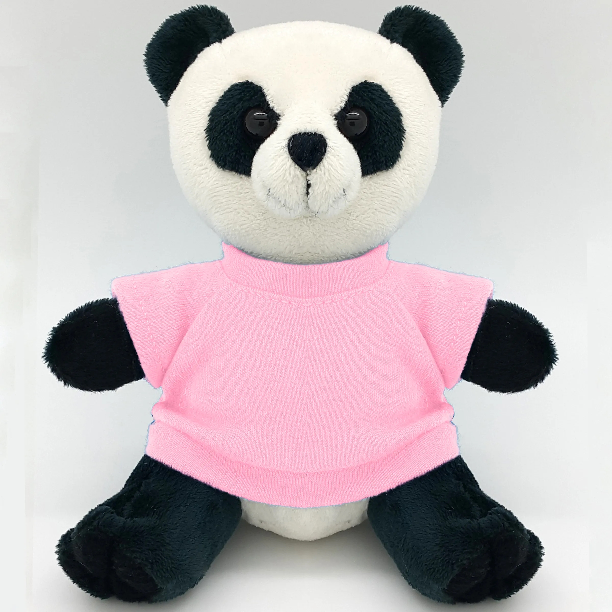 6" Beanie Panda with Embroidered Eyes 12