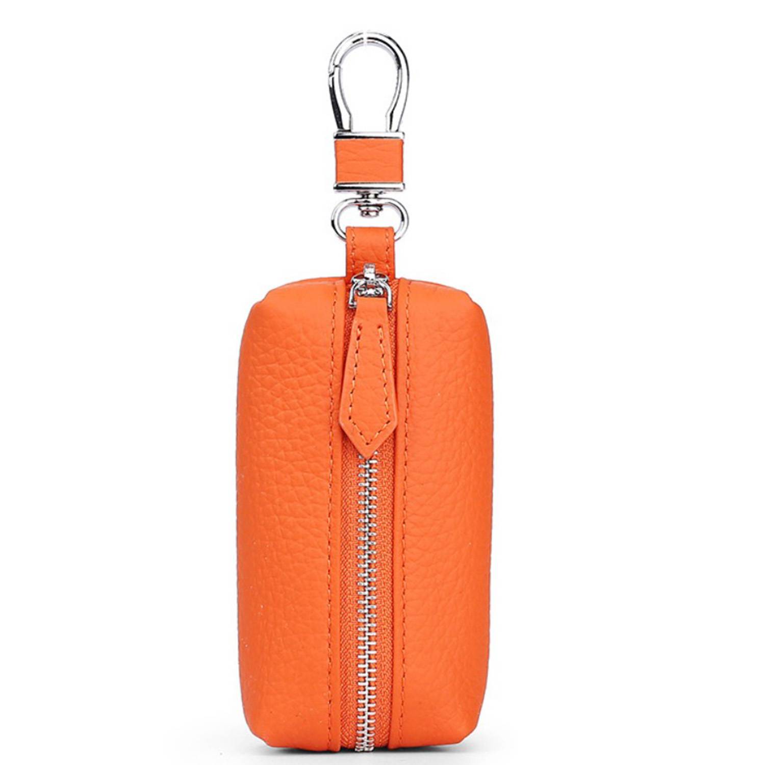 Genuine Leather Car Key Holder with Clip 9