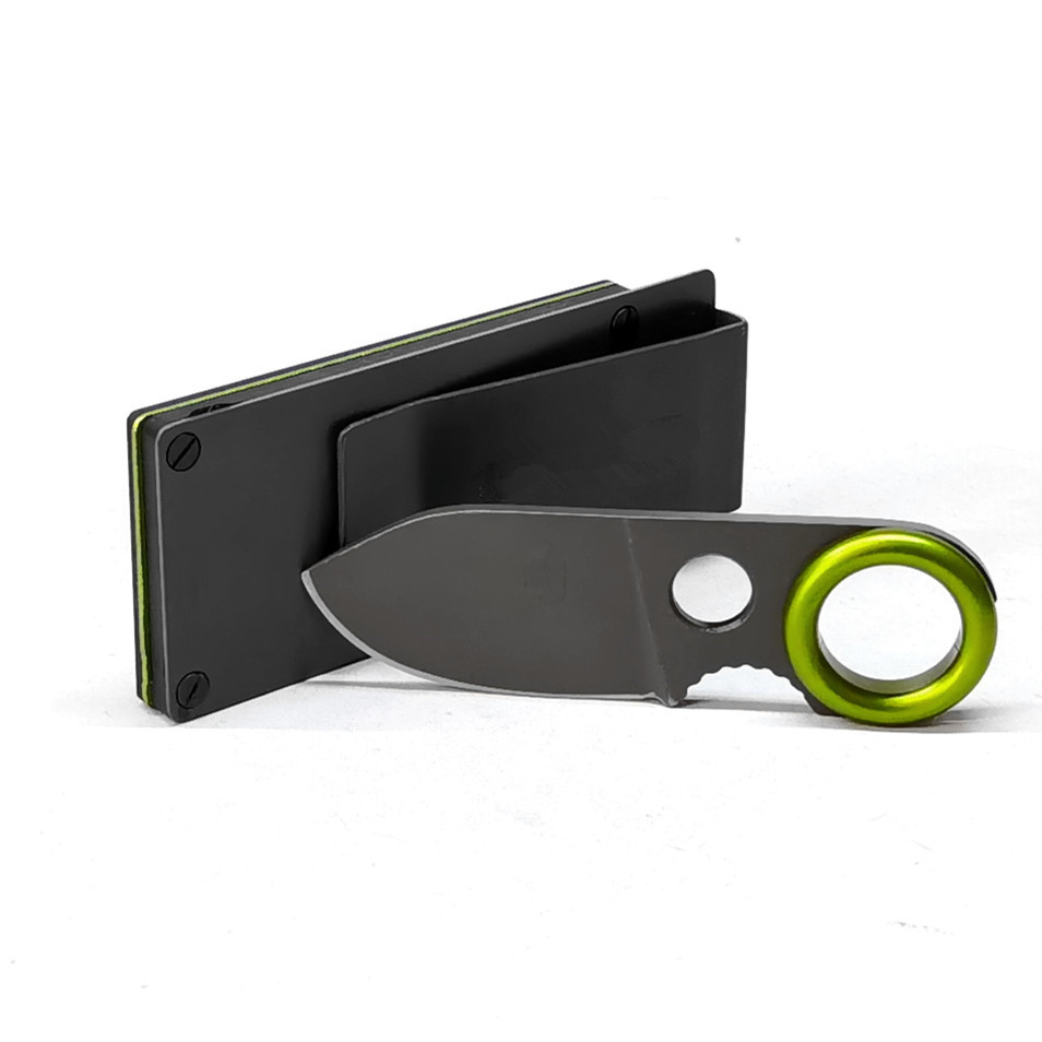 Card Holder with Money Clip and Built-in Knife 3