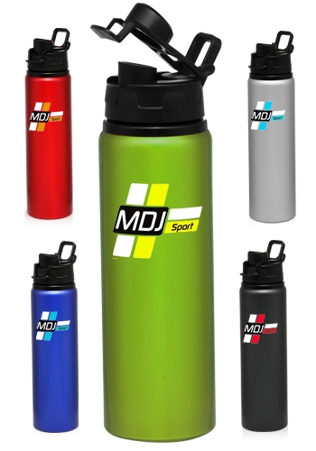 25 oz Metallic Aluminum Water Bottle, custom water bottle with logo imprint 2