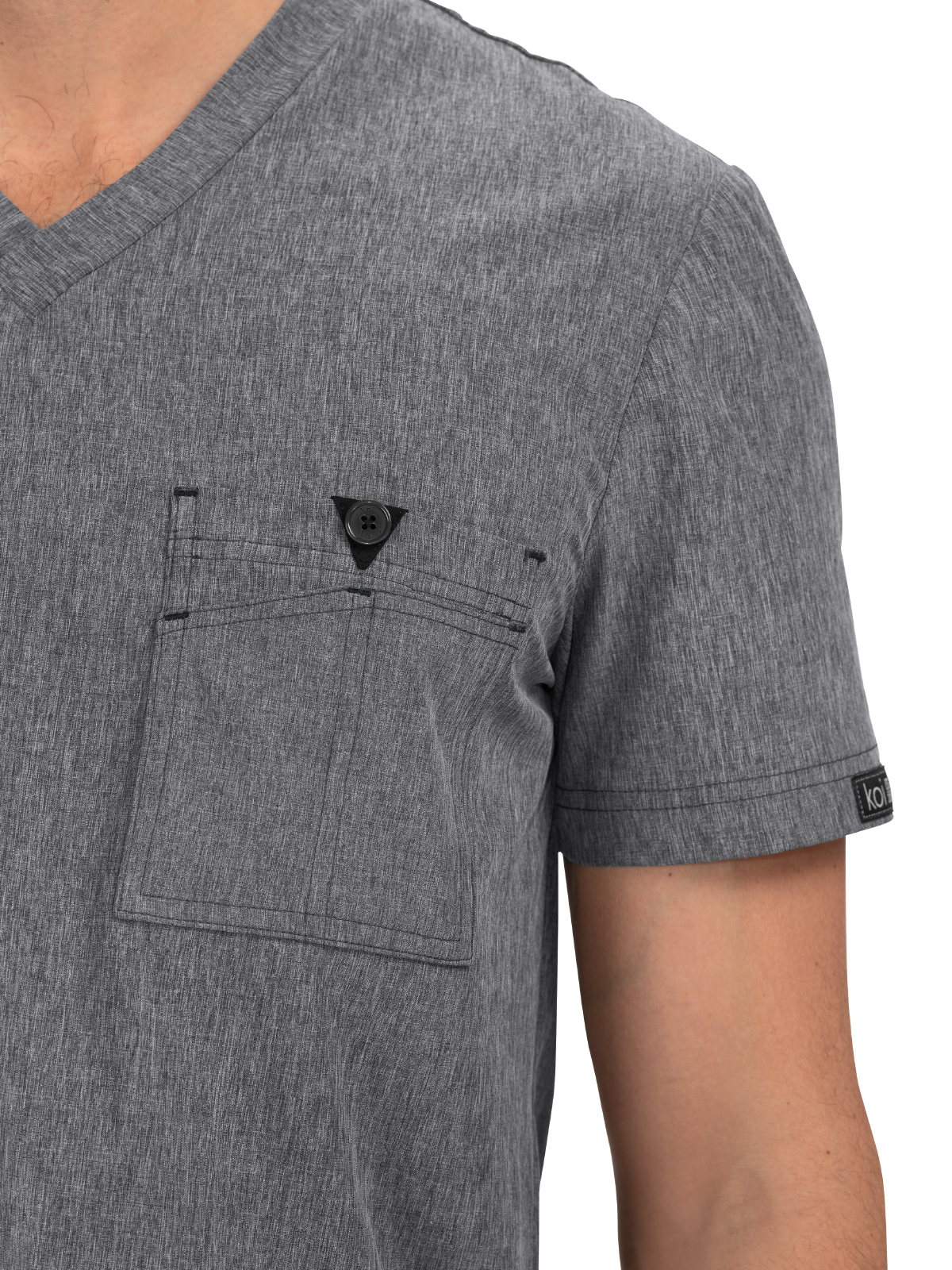 koi - Basics - Men's One-Pocket V-Neck Tuck-In Bryan Top 7