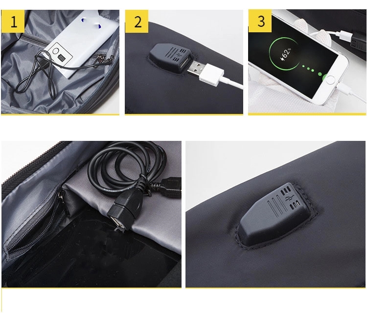 Custom Travel  Laptops Backpacks With USB Charging Port 17