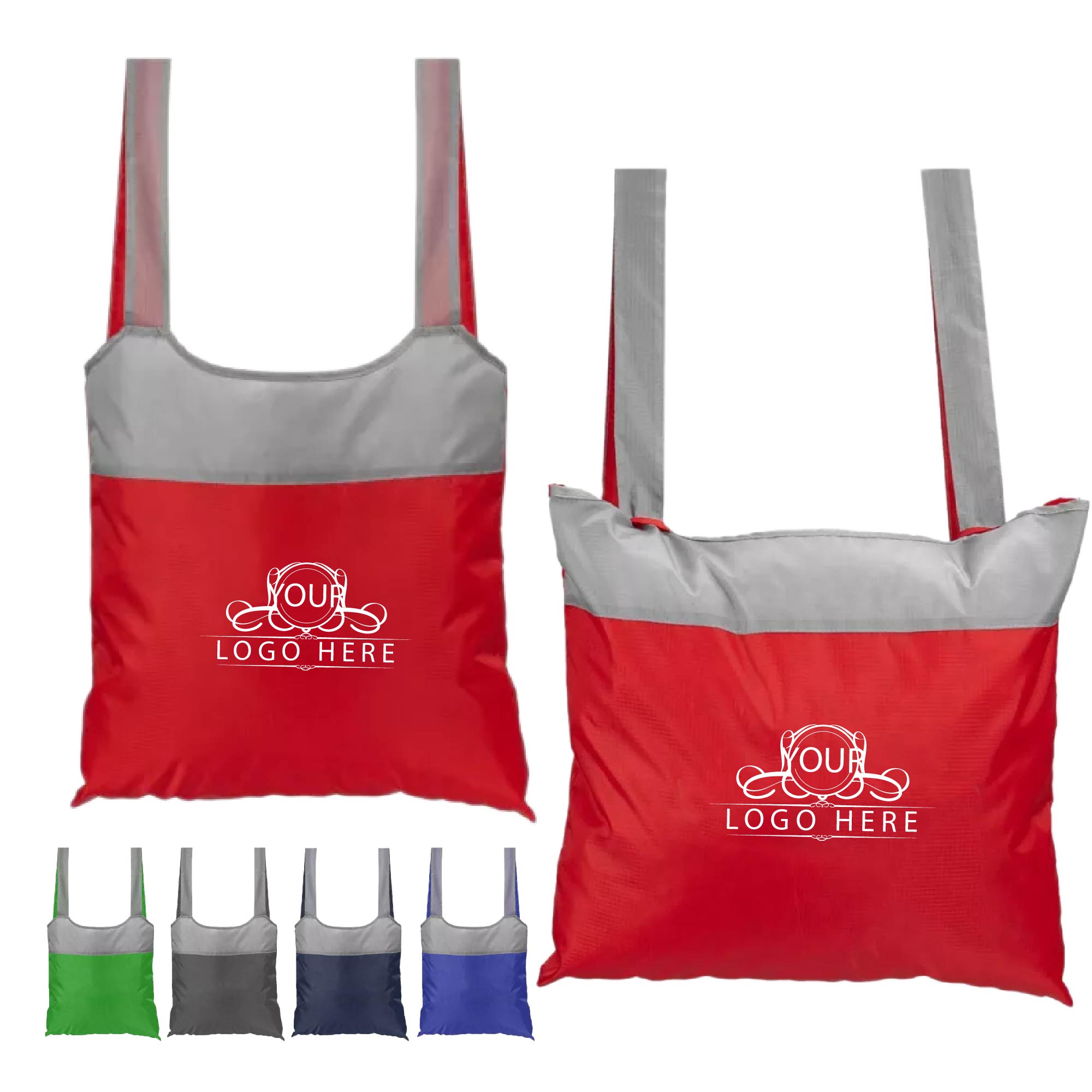Foldaway Polyester Shopping Tote Bag 1