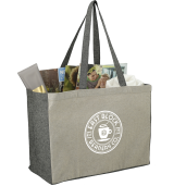 Recycled Cotton Contrast Side Shopper Tote 34