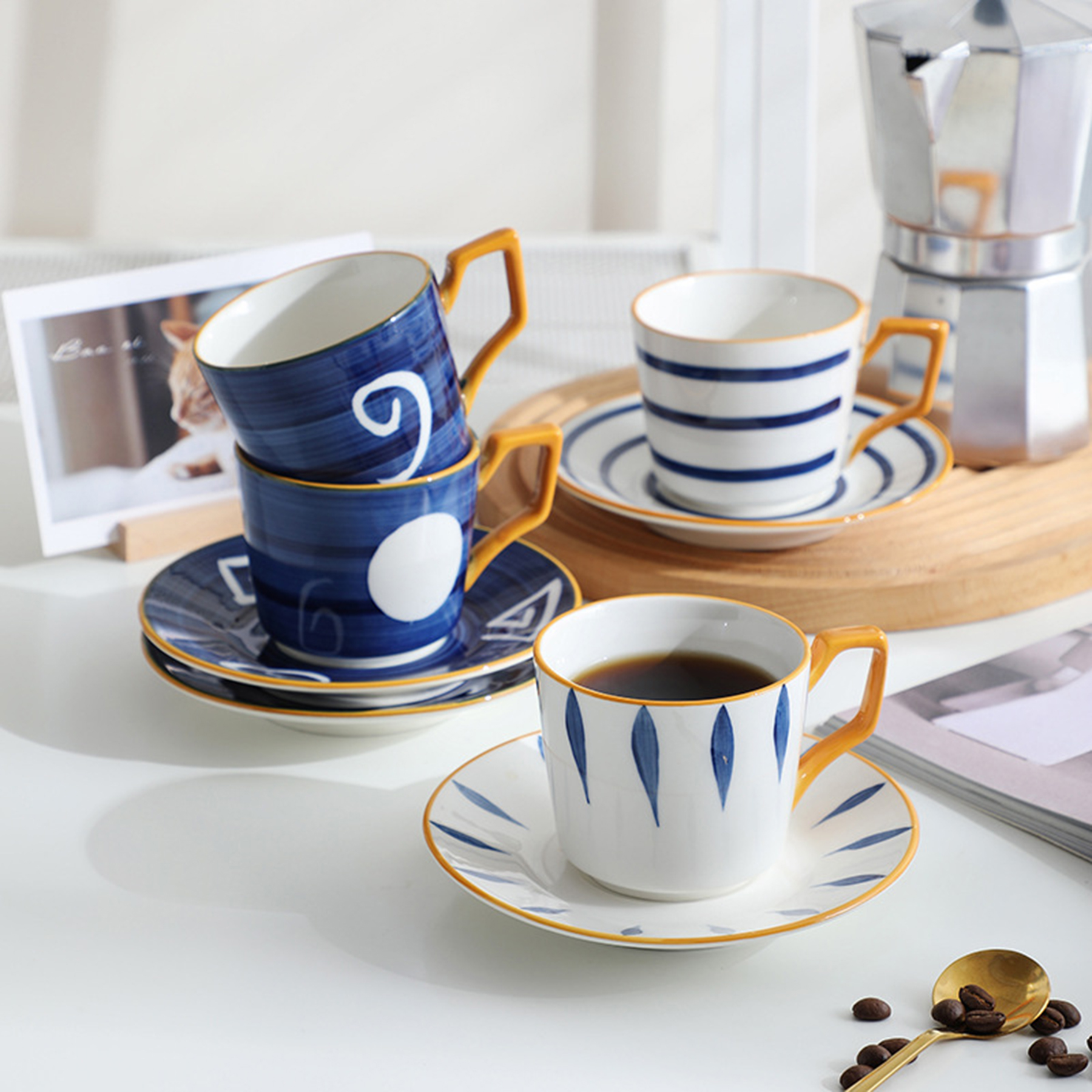 Coffee Cup Saucer Set 2