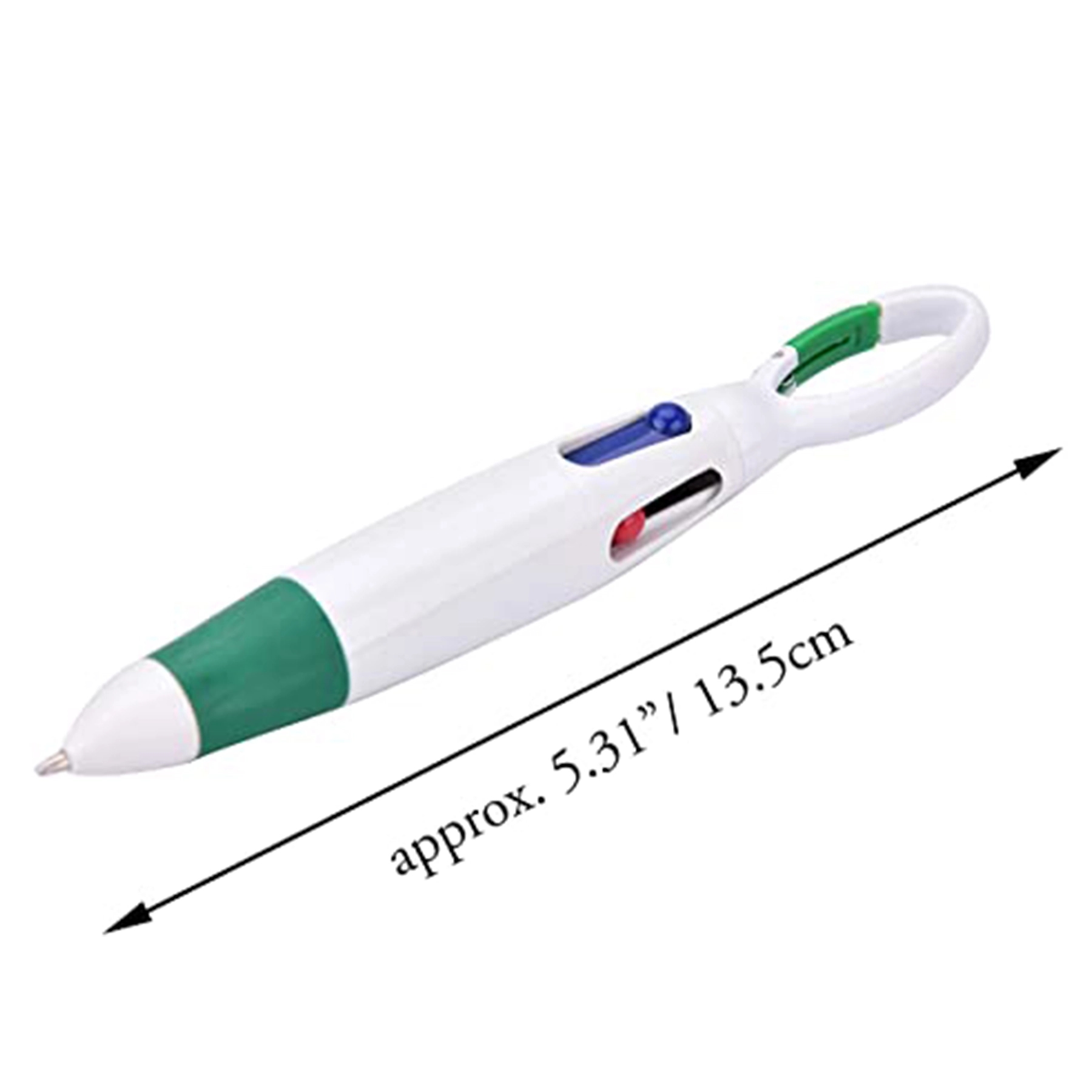 Multicolor Pen 4 Neon Color in Ballpoint with Buckle Clip 2