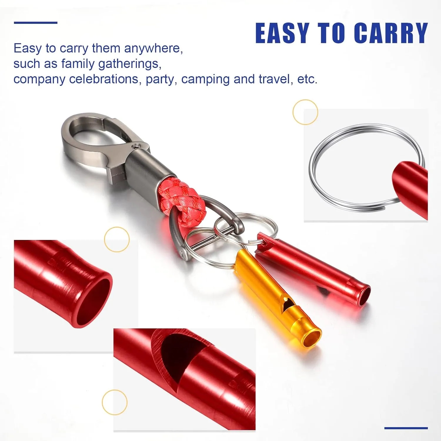 Aluminum Emergency Survival Whistle 3