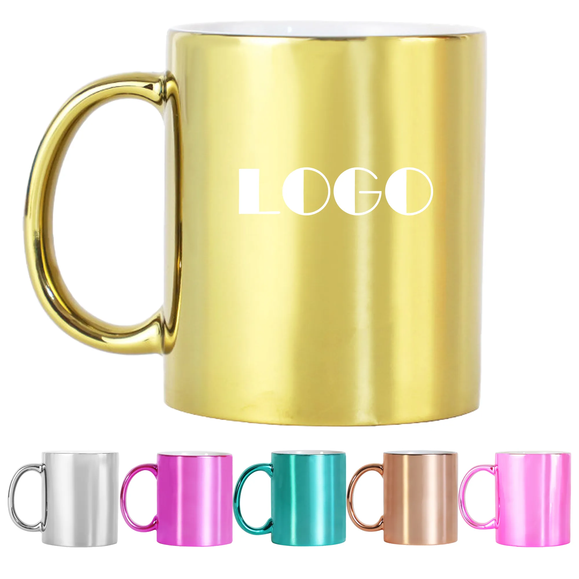 MOQ 20 12oz Electroplated Straight Mug 1