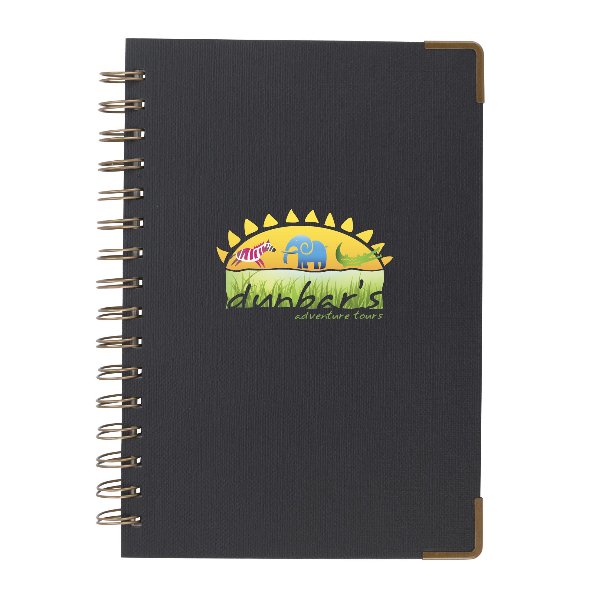 Good Value™ Woven Paper Hardback With Metal Accents Notebook 1