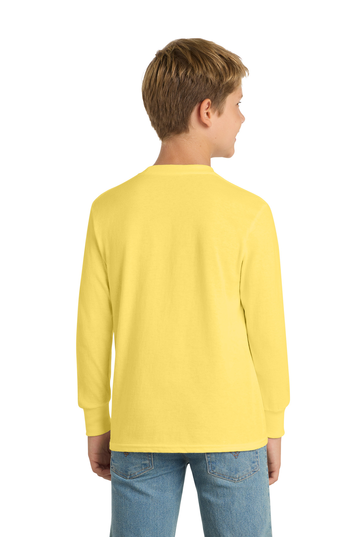 Port & Co Youth Long Sleeve Core Cotton Tee. PC54YLS 79
