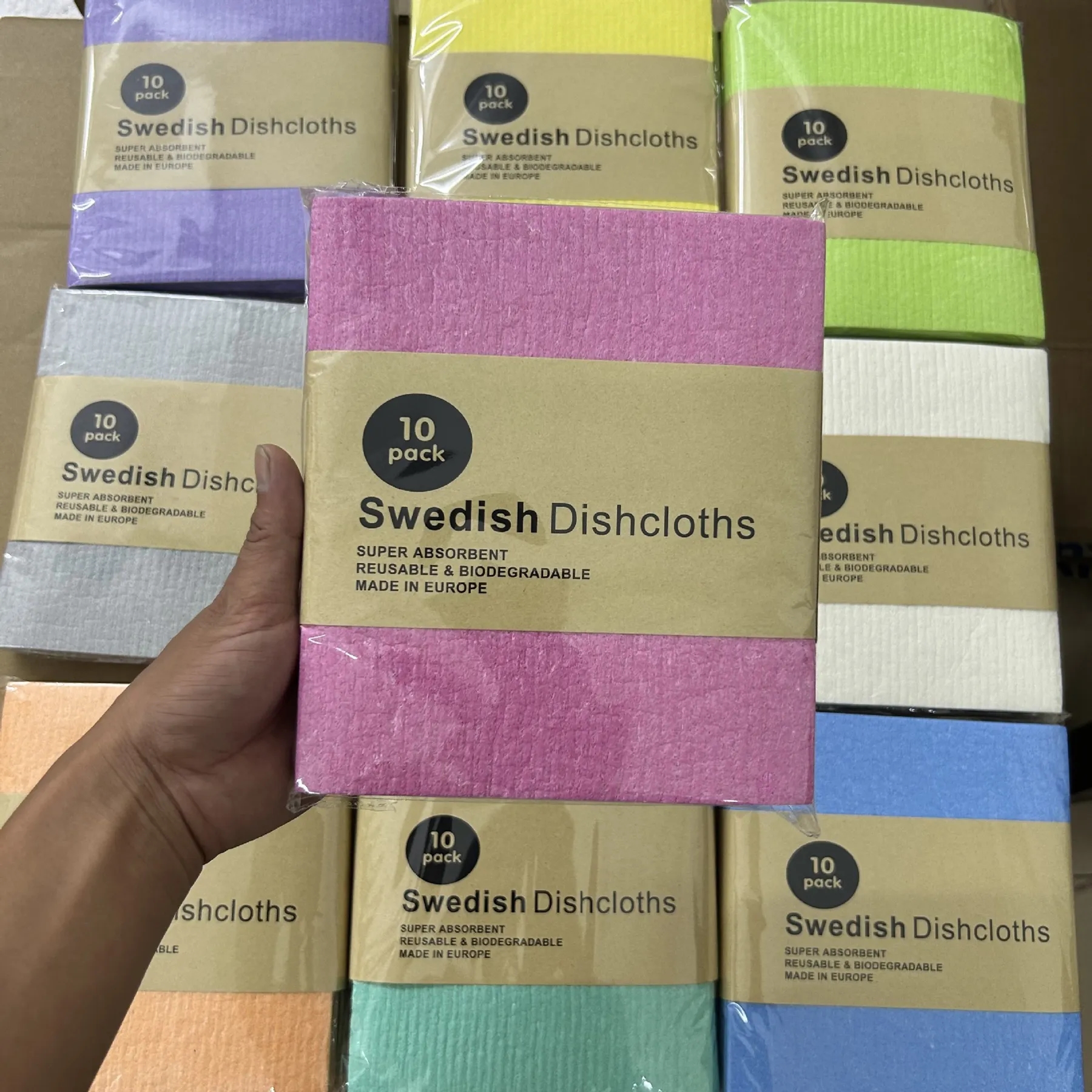 Solid Color Degradable Napkins Cloth 9