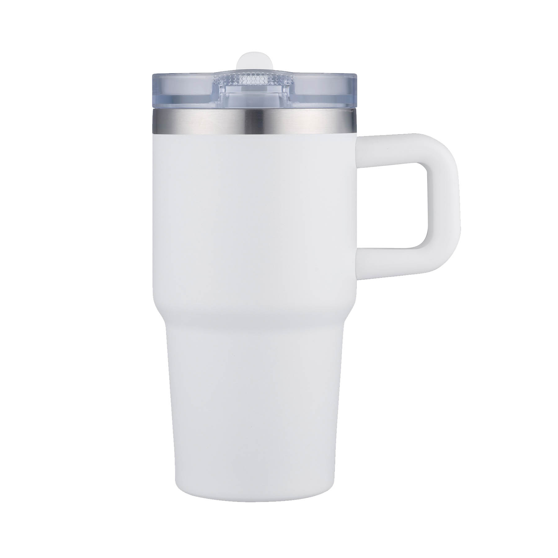20oz. Insulated Travel Mug with Straw Lid & Handle 4