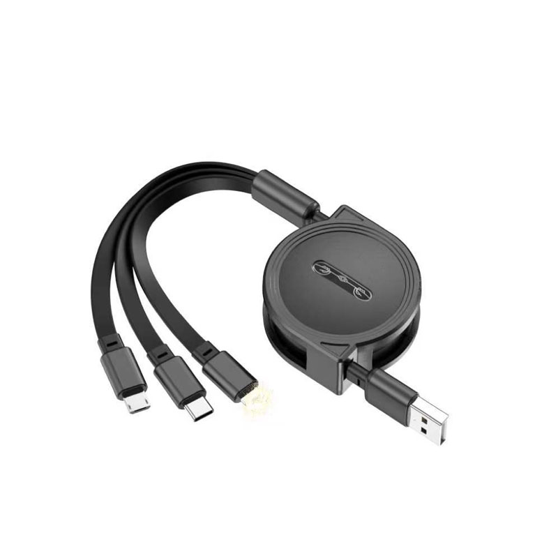 3-In-1 Retractable USB Charger Data Cable Gift 2