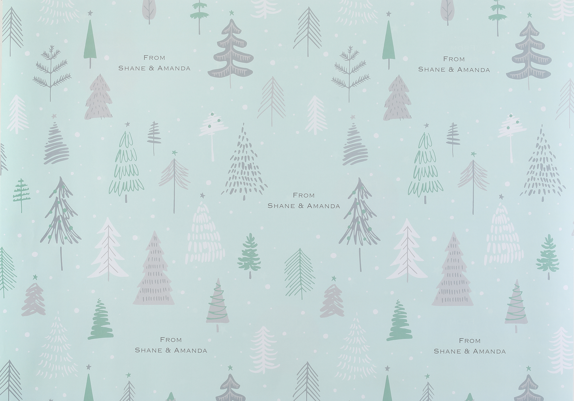 Forest Fun Reversible Wrapping Paper (28"x20") 3