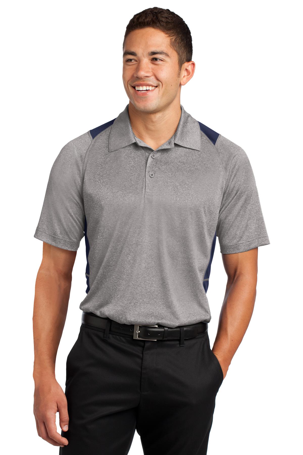 Sport-Tek® Heather Colorblock Contender Polo 23