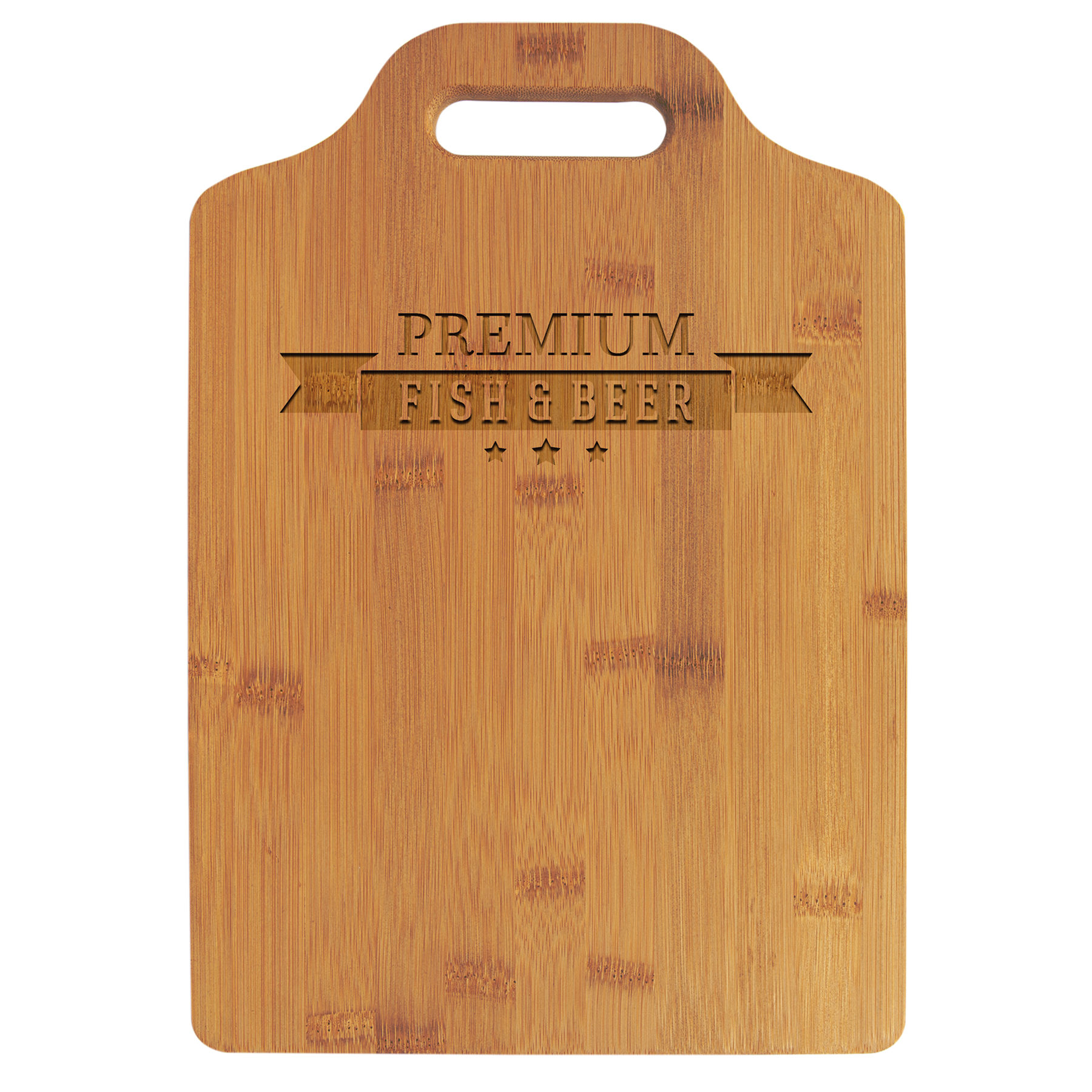 13" x 9" Bamboo Cutting Board with Handle 1