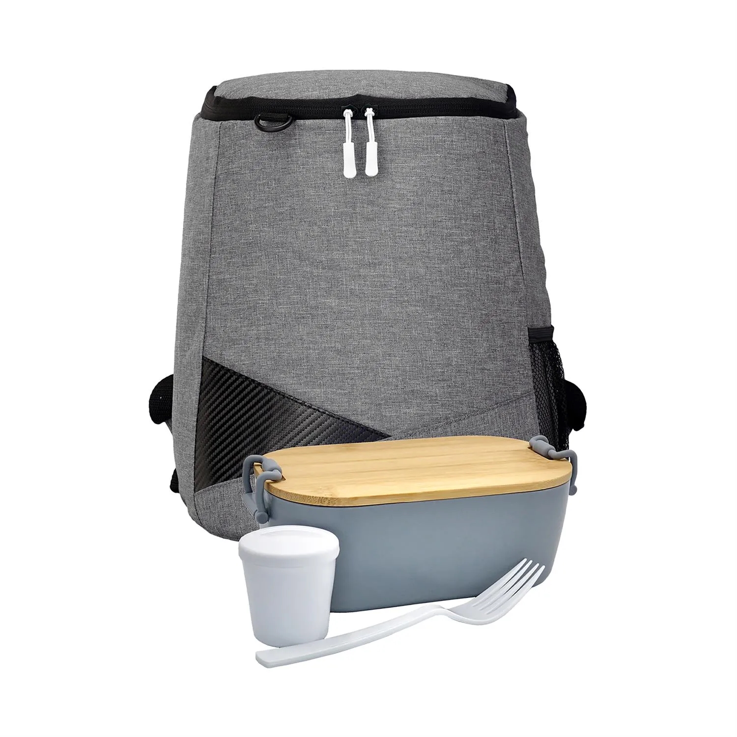 Bamboo Lunch Box Backpack Set 26