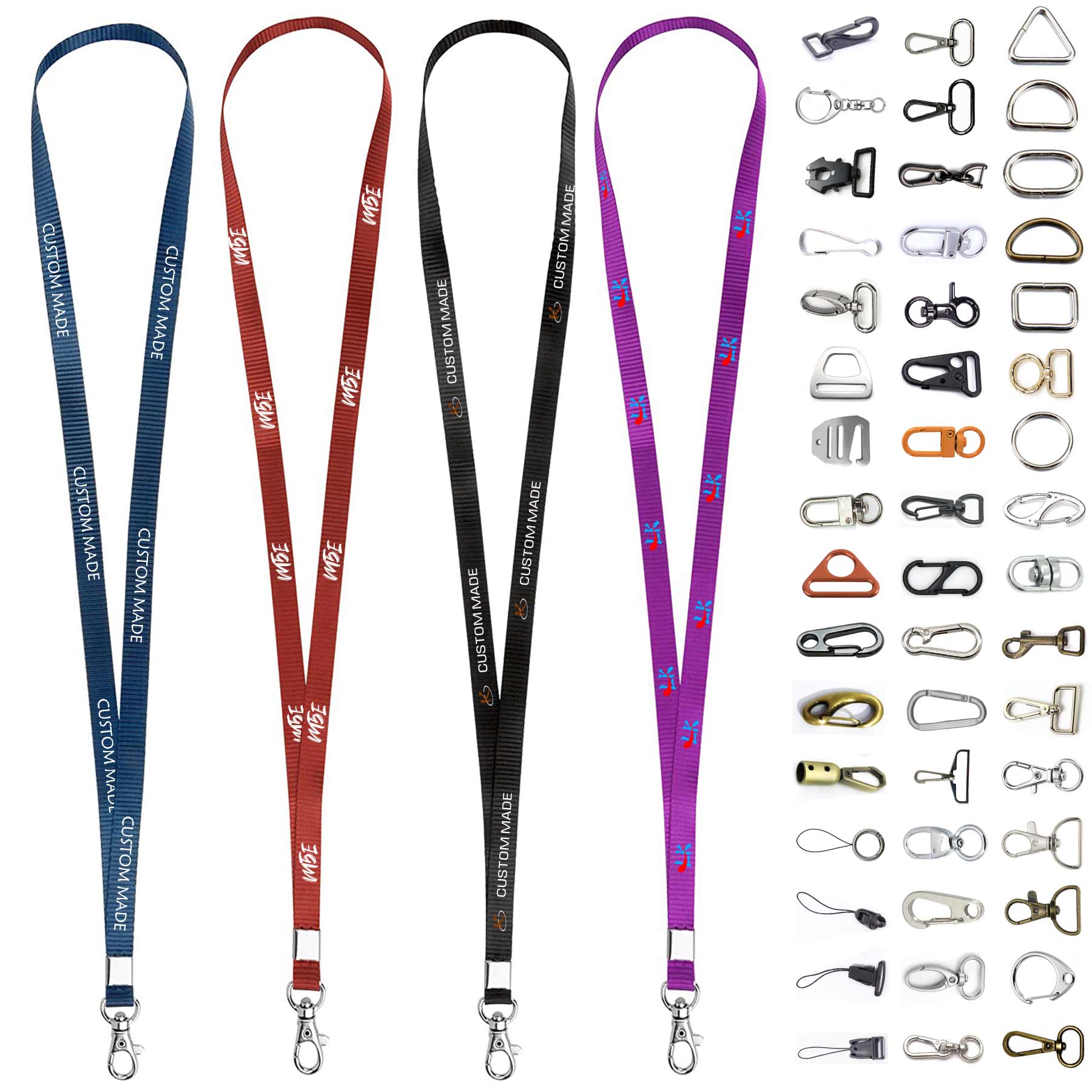 3/4" Screen Lanyard for ID Badge Holders 2