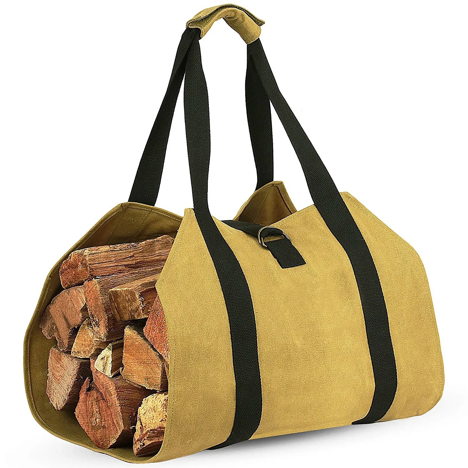 Waxed Canvas Log Bag 3