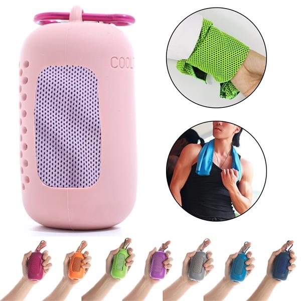 Cooling Towel with Silicone Box 2