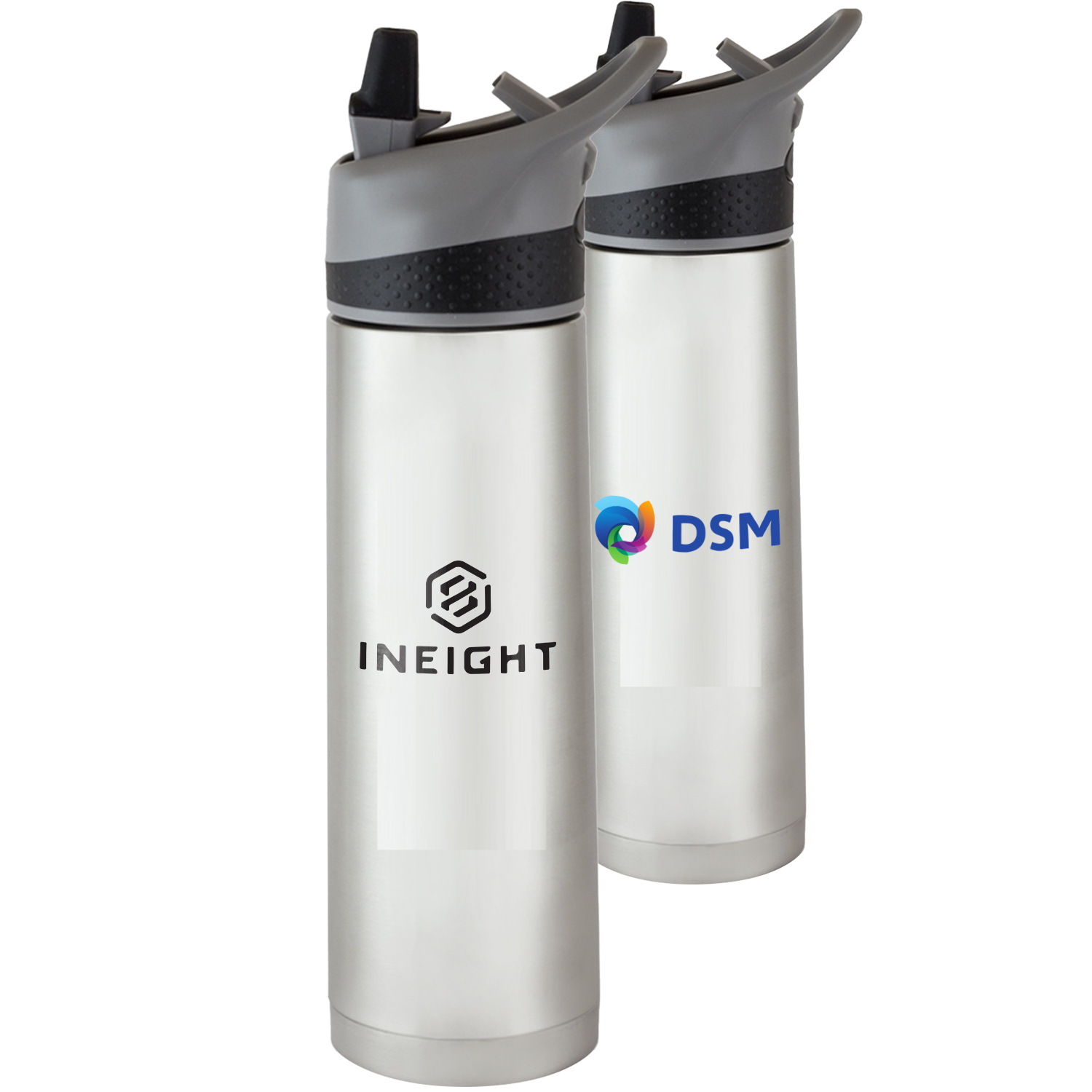 18 oz. Double Wall Stainless Steel Bottles W/ Straw Lid 2