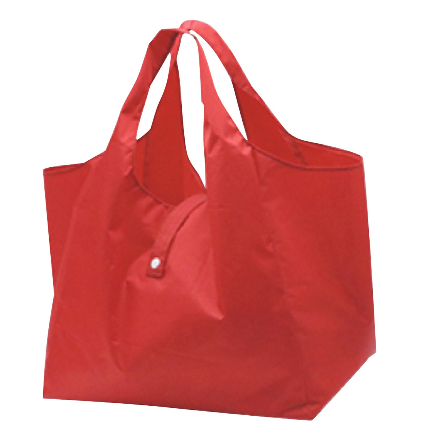 Solid Color Shoulder Square Folding Shopping Bag 1