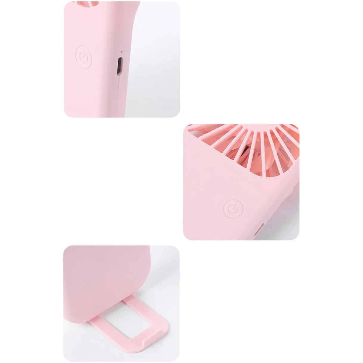 USB Rechargeable Handheld/Table Power Fan 6