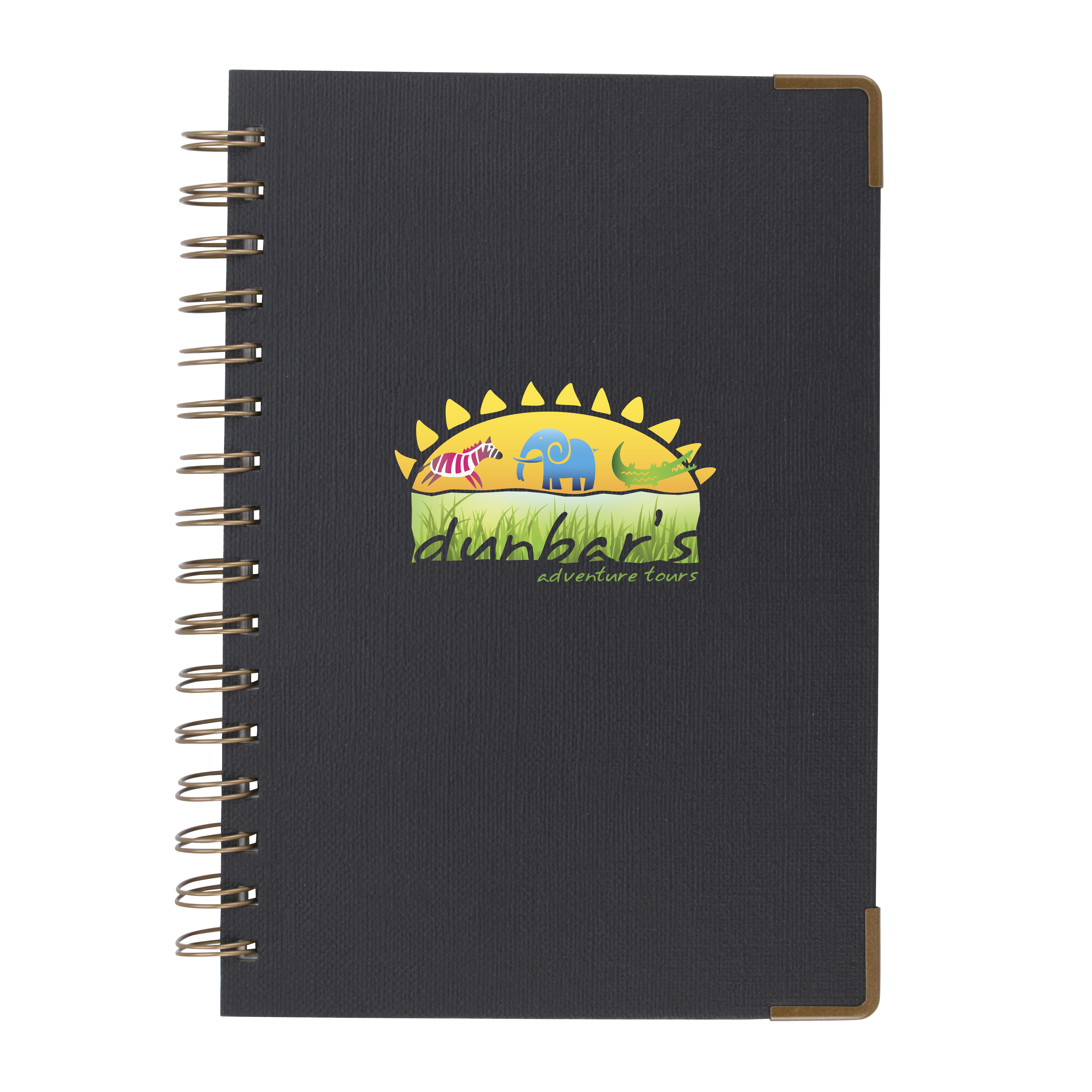 Good Value™ Woven Paper Hardback With Metal Accents Notebook 10