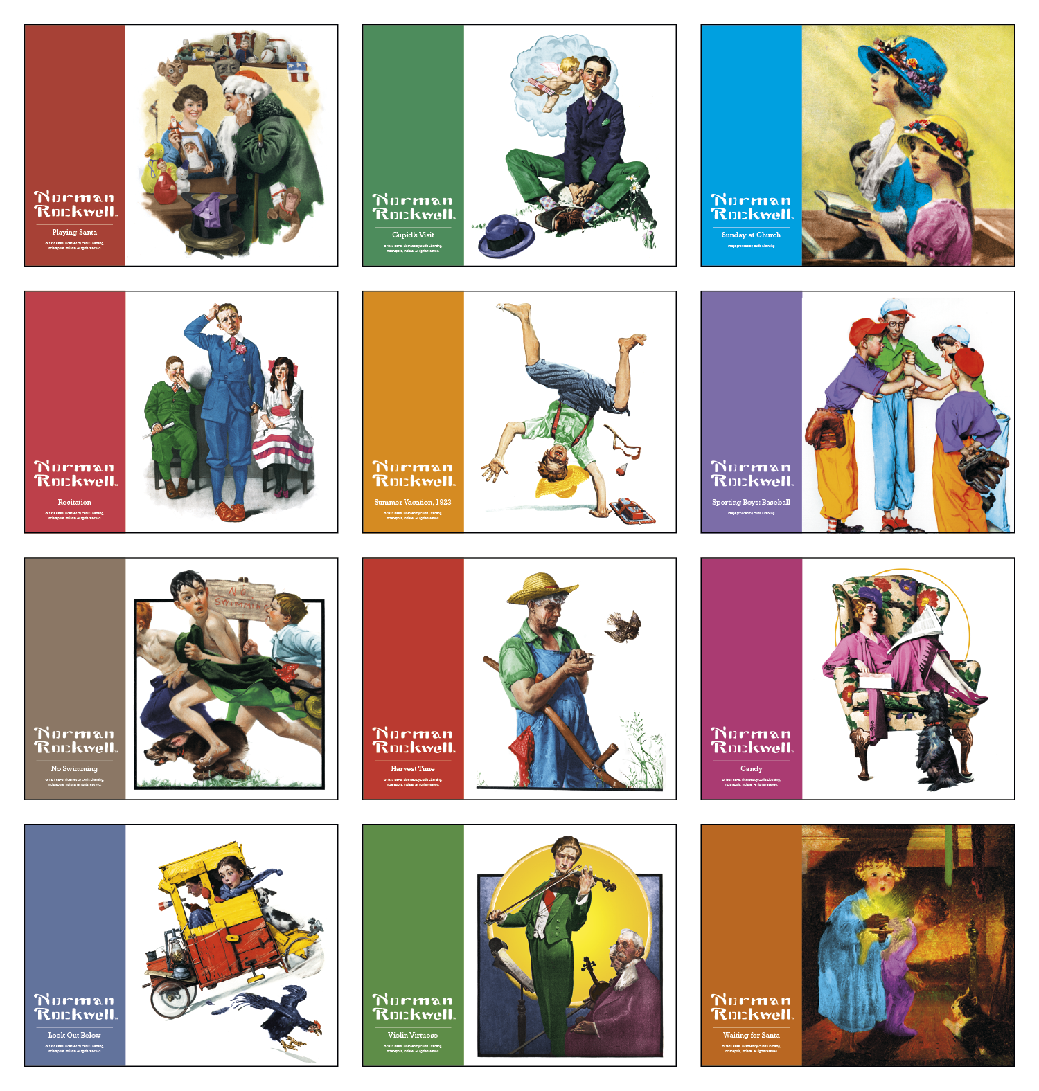 HotLine® Products Norman Rockwell Appointment Calendar - Spiral 71