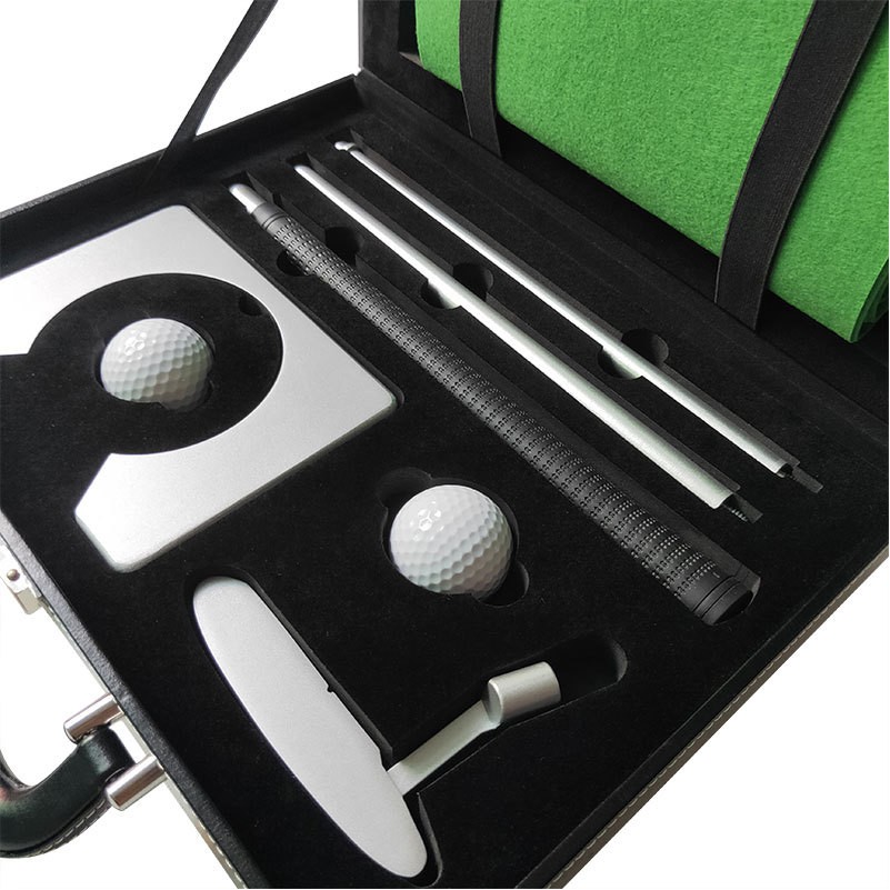 Portable Golf Putter Set Kit With Leather Case 3