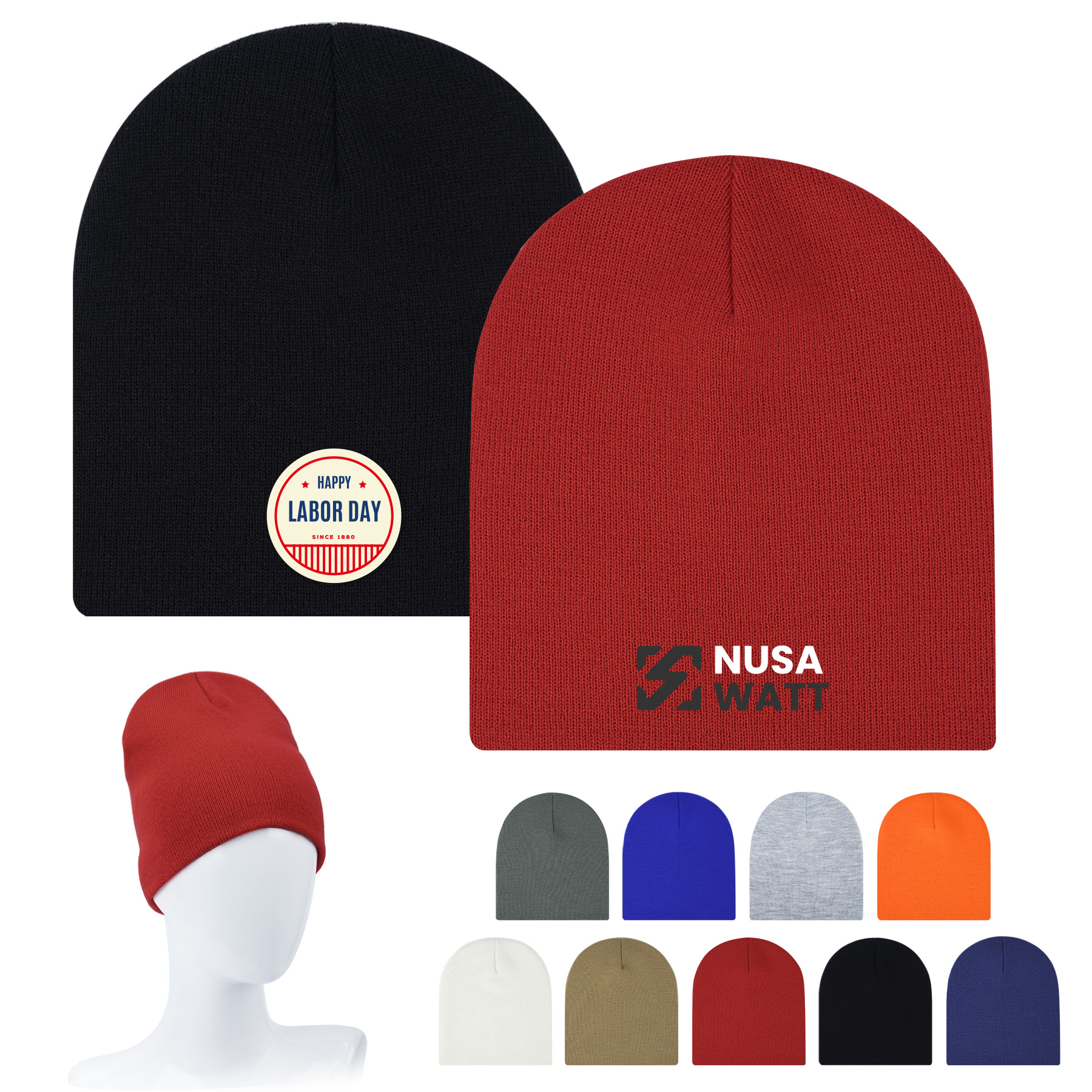 Unisex Level Knit Beanie Cap 8