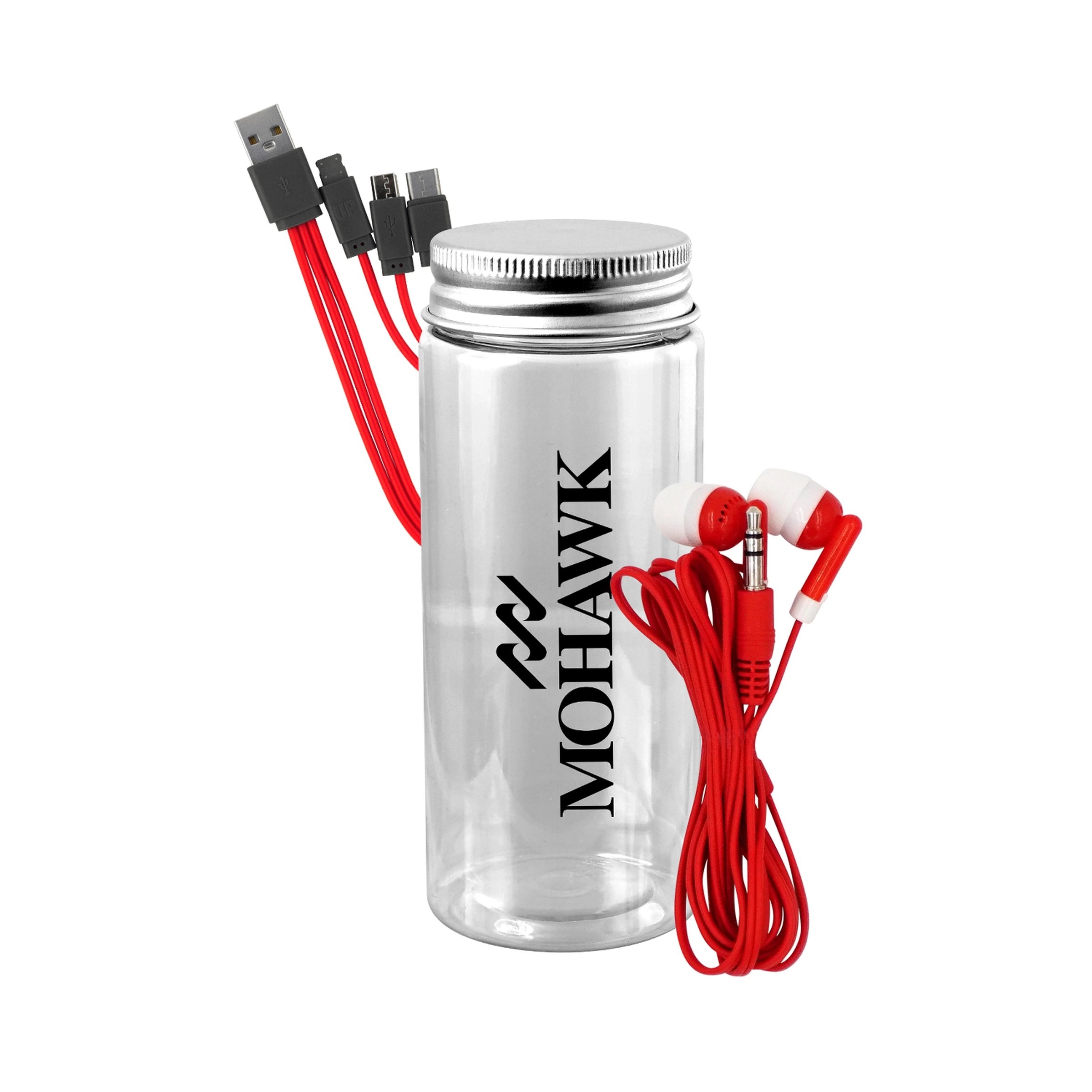 BOTTLED CABLE EAR BUD SET 17