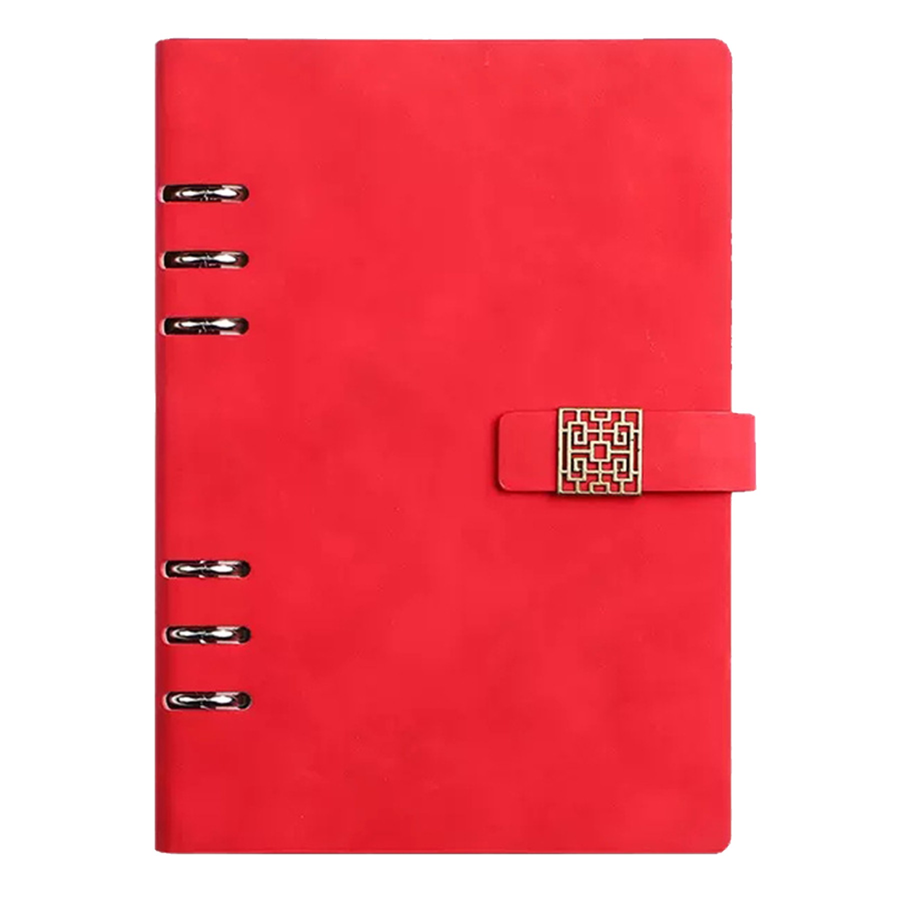 Refillable 6-Rings Notebook W/ Magnetic Window Gille Closure 3