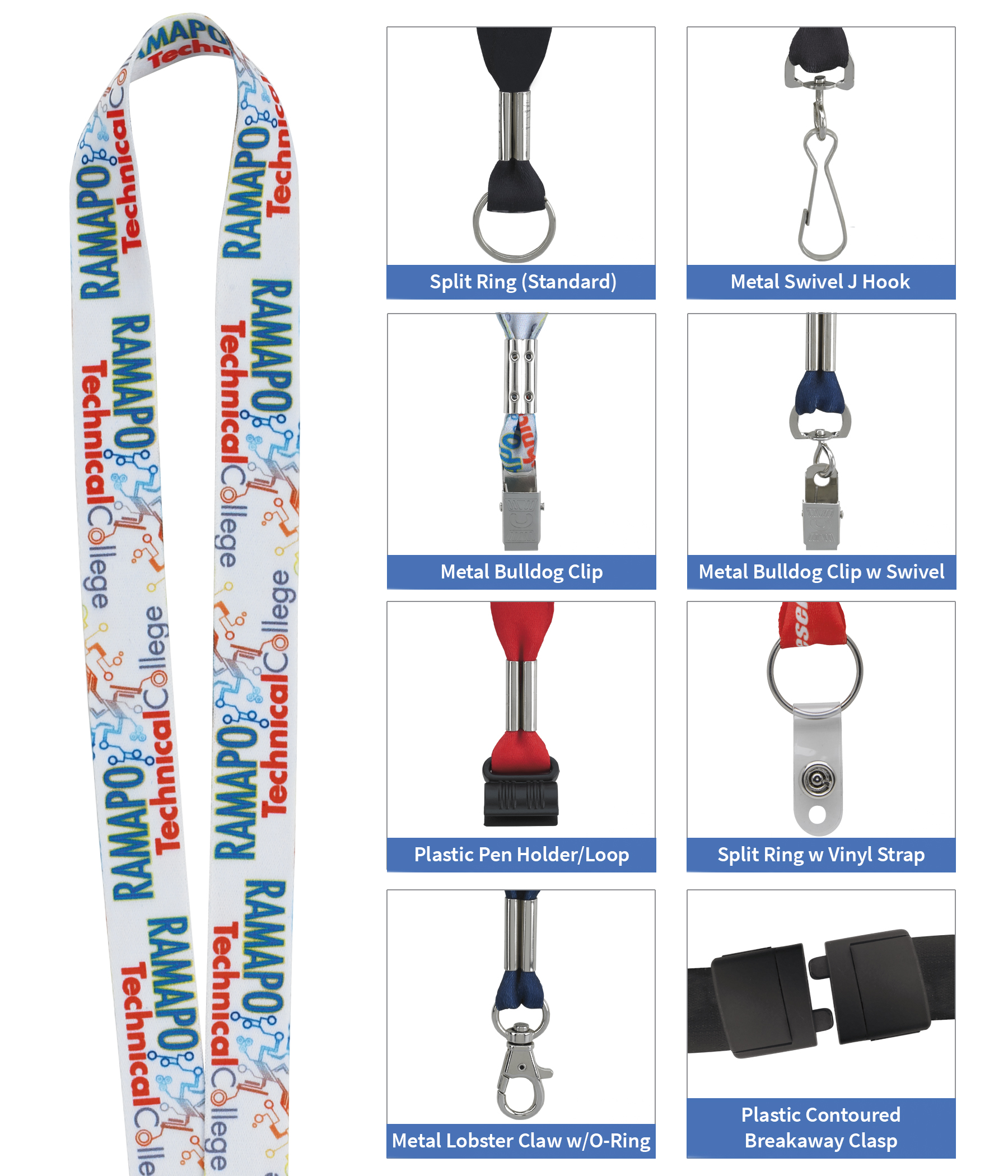 Good Value™ 3/4" Fine-Print Lanyard 8
