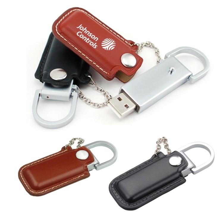 16GB Faux Leather USB Flash Drive 2