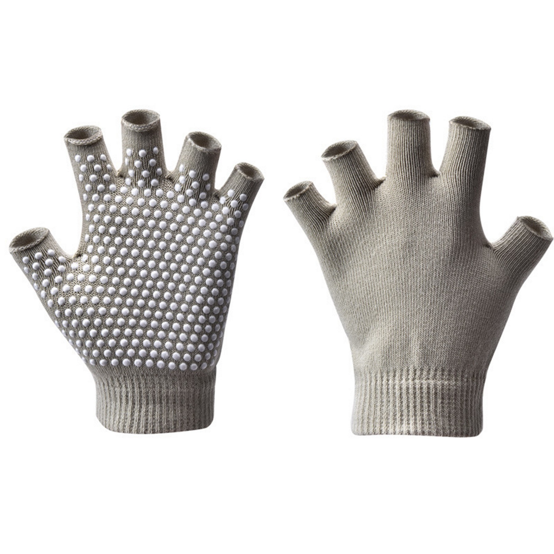 Winter Half Finger Gloves Knitted Fingerless 6