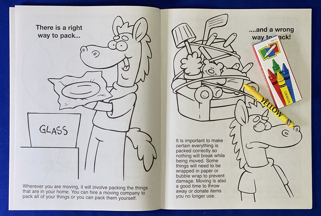 COLORING SET - When I Move Coloring Book Fun Pack 2