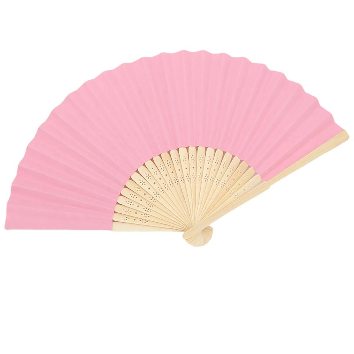 14.96 Inch Paper Fan with Bamboo Frame Lightweight Design 20