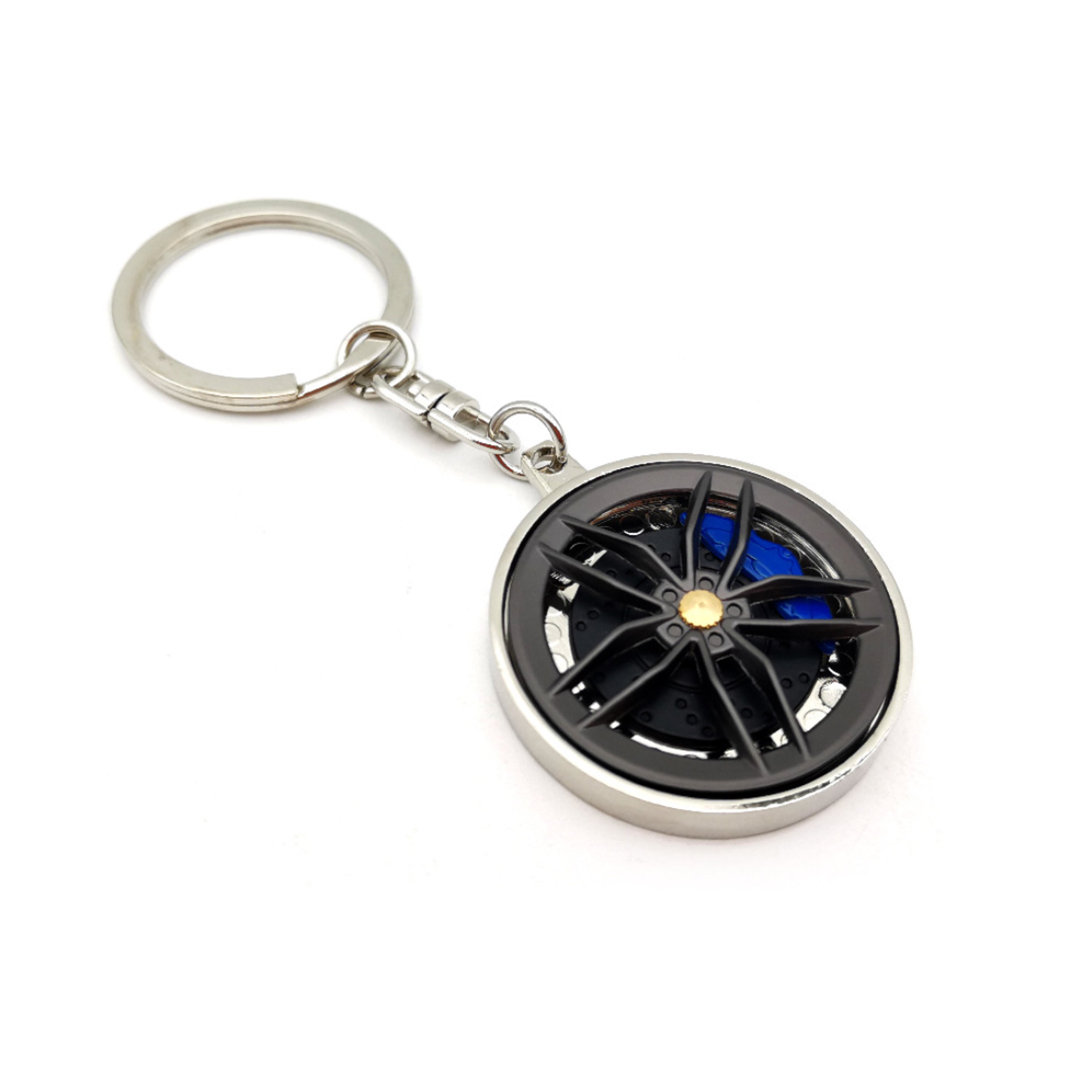 Metal Wheel Hub Spinner Keychain 5