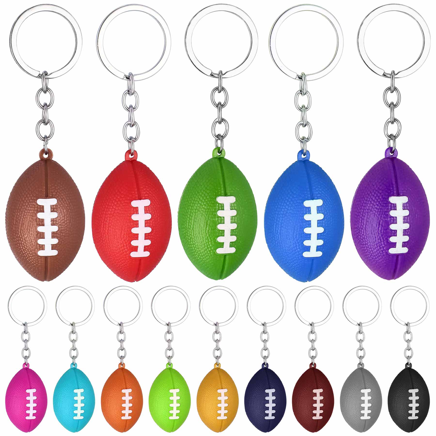 Relax Squeezer Toys Football Keychains 1