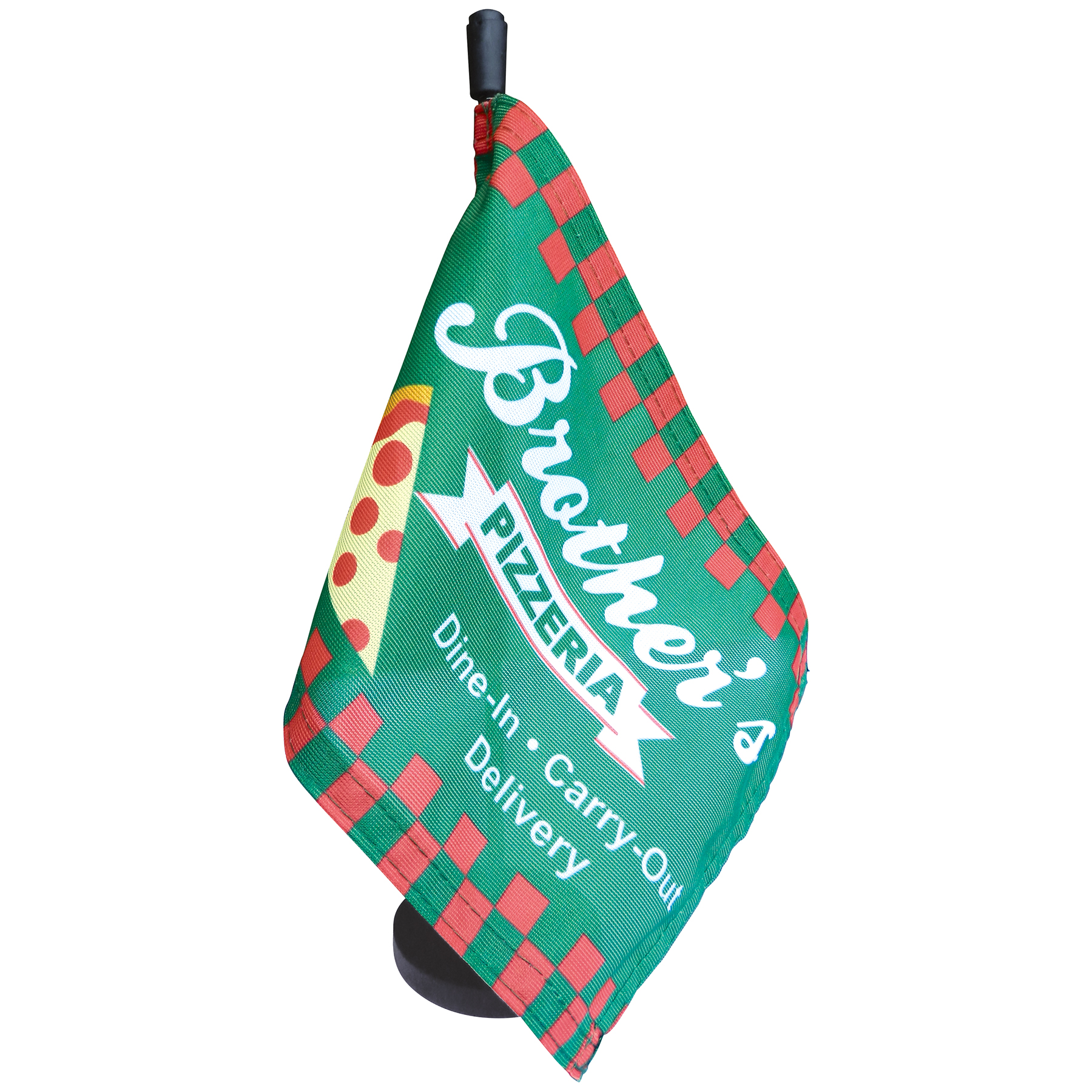 Custom Magnetic Car Flag Kit - Single Reverse 11