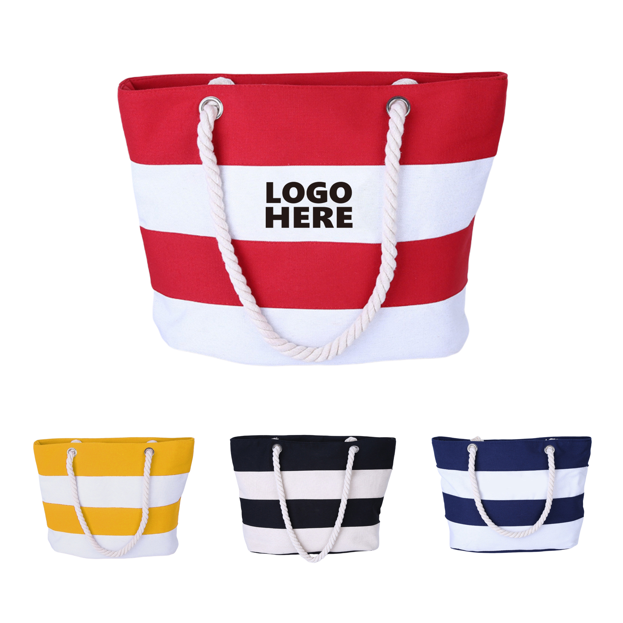 Beach Canvas Tote Bag, custom tote bag with logo imprint 2