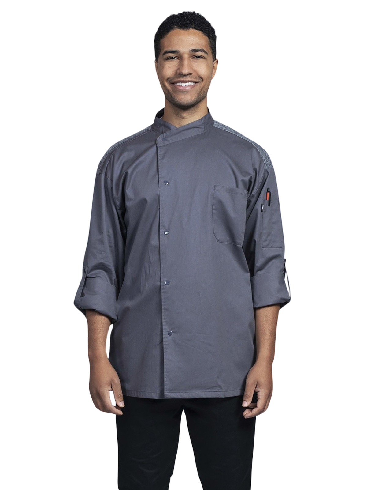 Uncommon Chef - Unisex Two-Pocket Roma Chef Coat 3