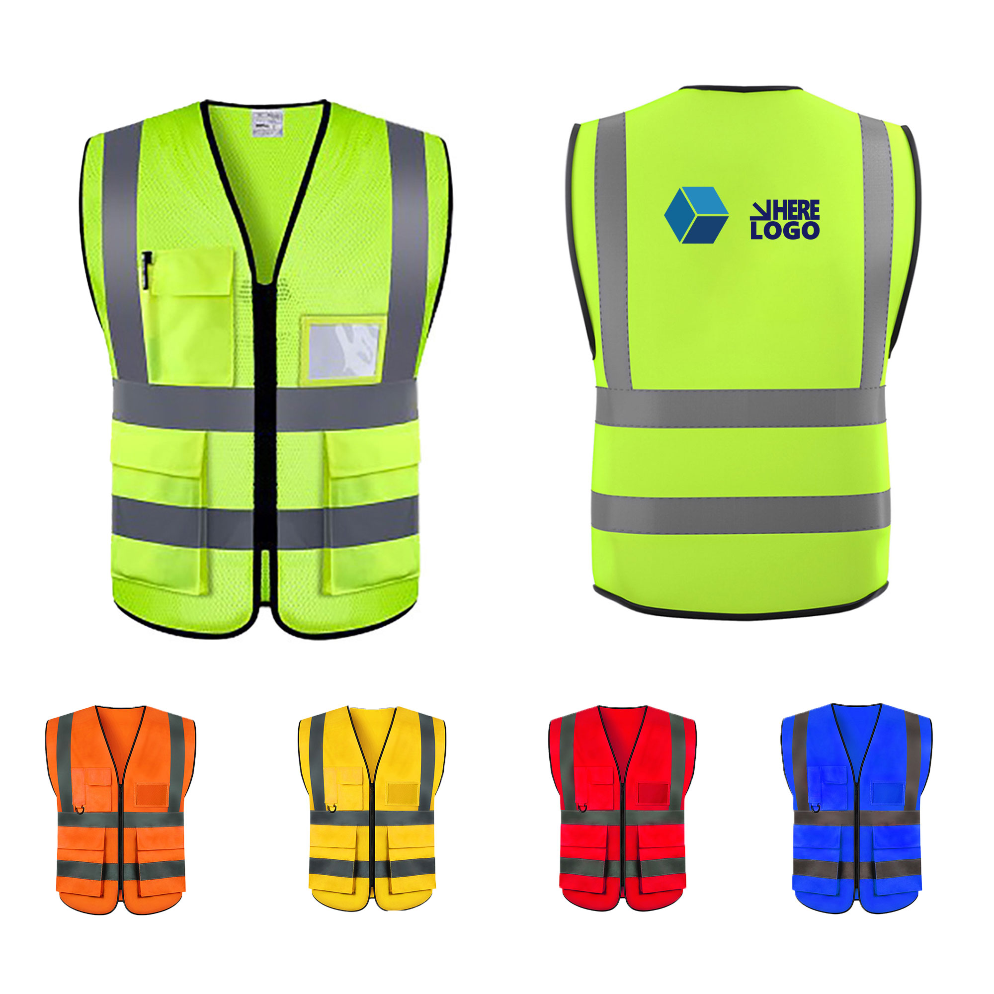 Multi-Pocket Work Reflective Vest 4